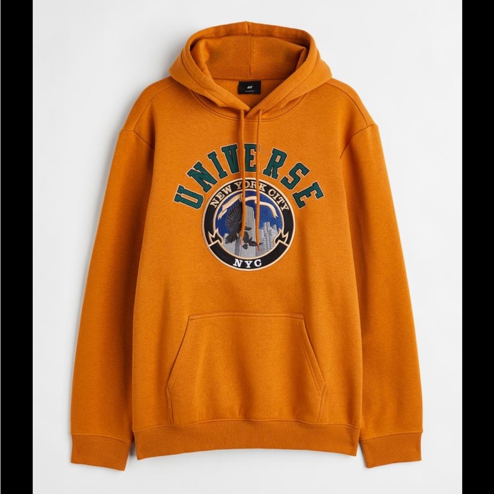 New no tags. H&M regular fit hoodie. Size S. Brown/burned orange color. So soft